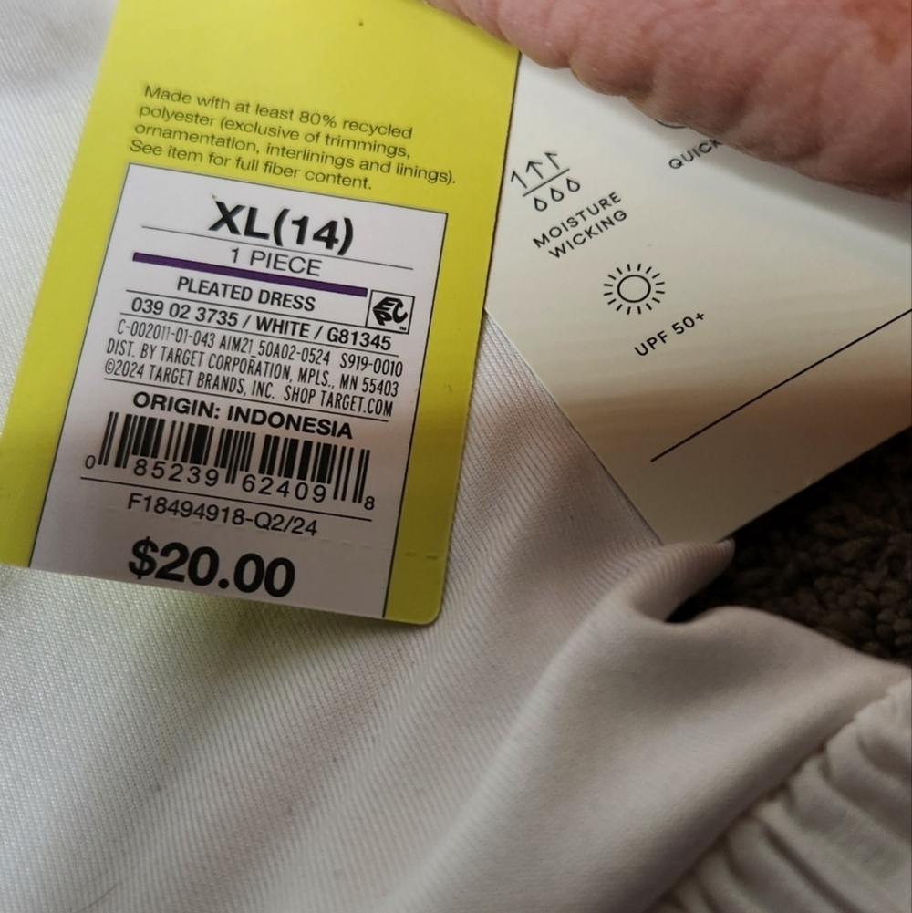 Girl's Pleated Active Pleated Dress with Shorts - All in Motion - XL (14) - Picture 13 of 16